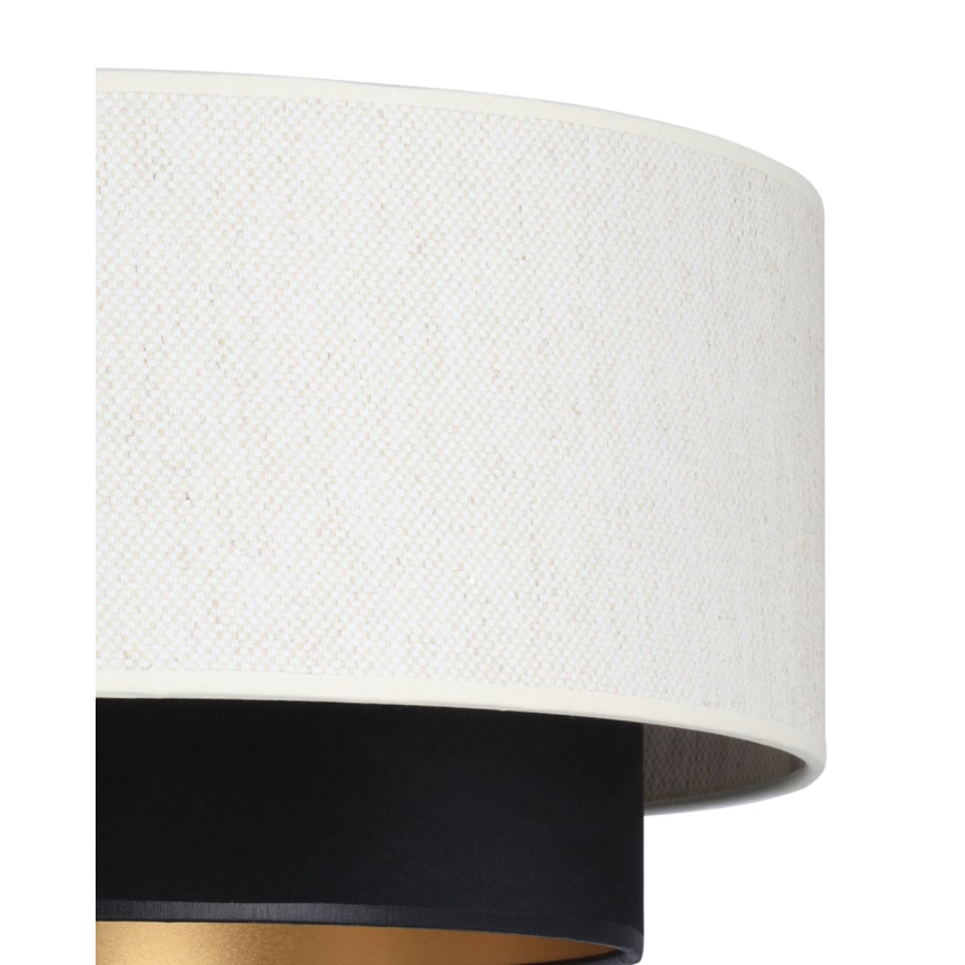 Přisazený lustr NATIA 1xE27/60W/230V bílá/černá