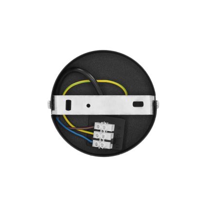 Přisazený lustr NATIA 1xE27/60W/230V bílá/černá