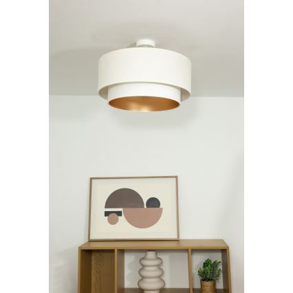 Přisazený lustr NATIA 1xE27/60W/230V bílá