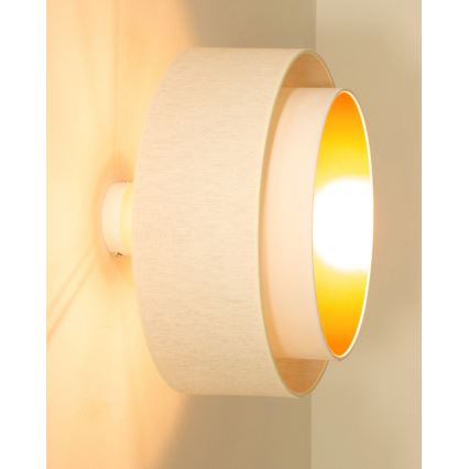 Přisazený lustr NATIA 1xE27/60W/230V bílá