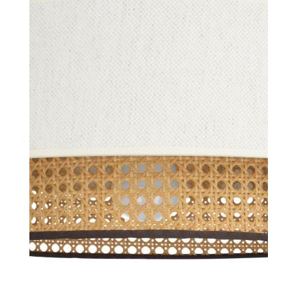 Přisazený lustr NATIA 1xE27/60W/230V pr. 45 cm bílá/hnědá