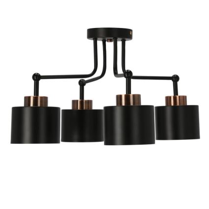 Přisazený lustr OLENA 4xE27/60W/230V černá