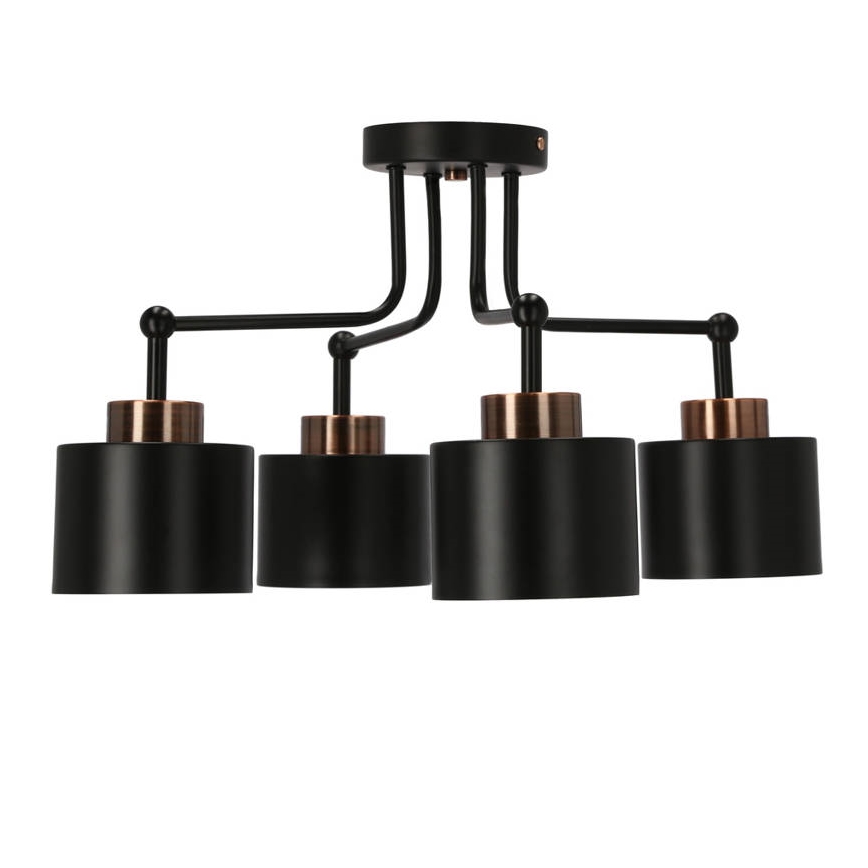 Přisazený lustr OLENA 4xE27/60W/230V černá