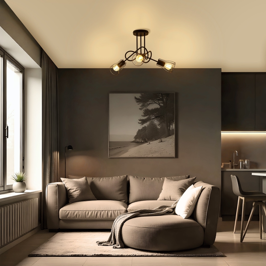 Přisazený lustr OXFORD 3xE27/15W/230V