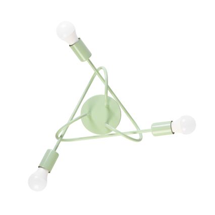 Přisazený lustr OXFORD 3xE27/15W/230V zelená