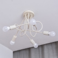 Přisazený lustr OXFORD 5xE27/15W/230V krémová