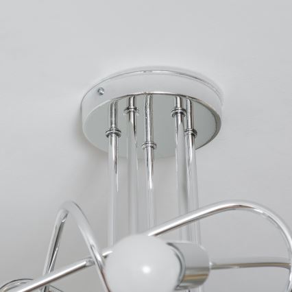 Přisazený lustr OXFORD 5xE27/15W/230V lesklý chrom