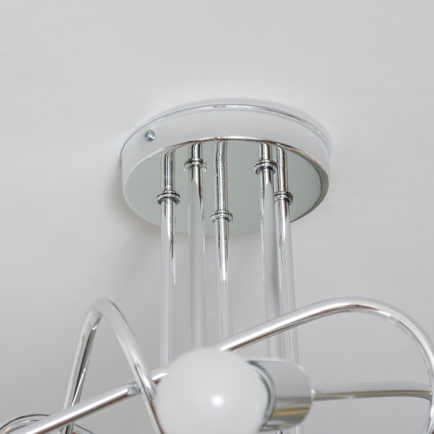 Přisazený lustr OXFORD 5xE27/15W/230V lesklý chrom