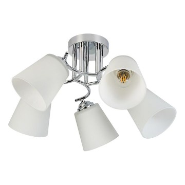 Přisazený lustr PAFOS 5xE27/15W/230V lesklý chrom