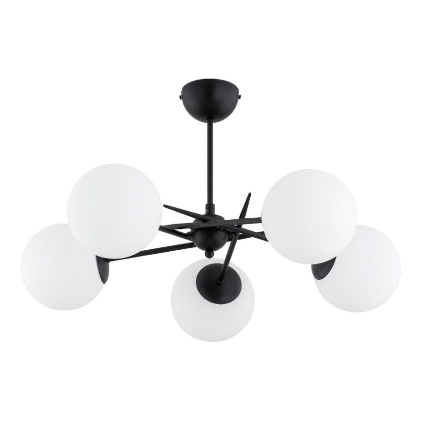 Přisazený lustr PRIMERY 5xE14/10W/230V černá