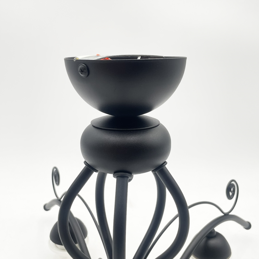 Přisazený lustr RETRO 5xE27/60W/230V černá/bílá