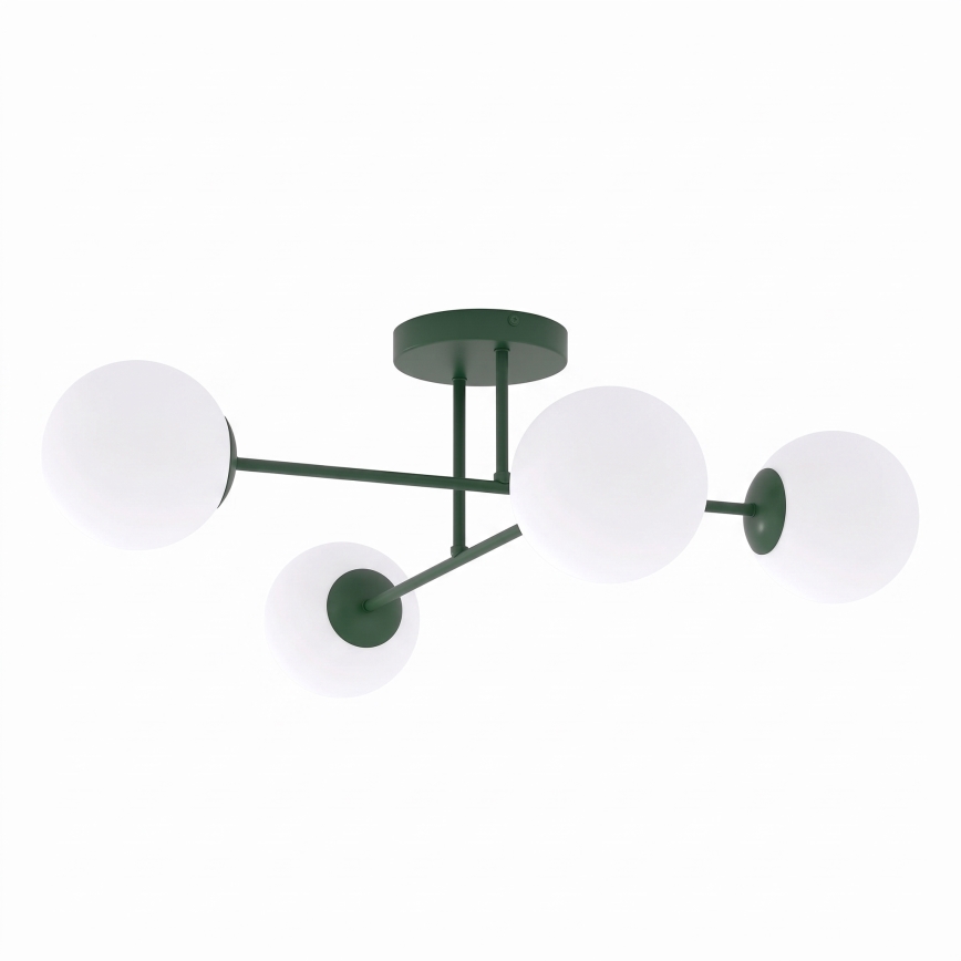 Přisazený lustr ROMA 4xE14/10W/230V zelená