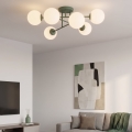 Přisazený lustr ROMA 6xE14/10W/230V zelená