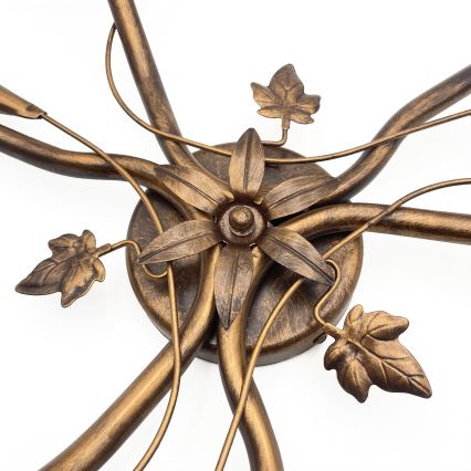 Přisazený lustr ROZETA 3xE14/40W/230V bronzová