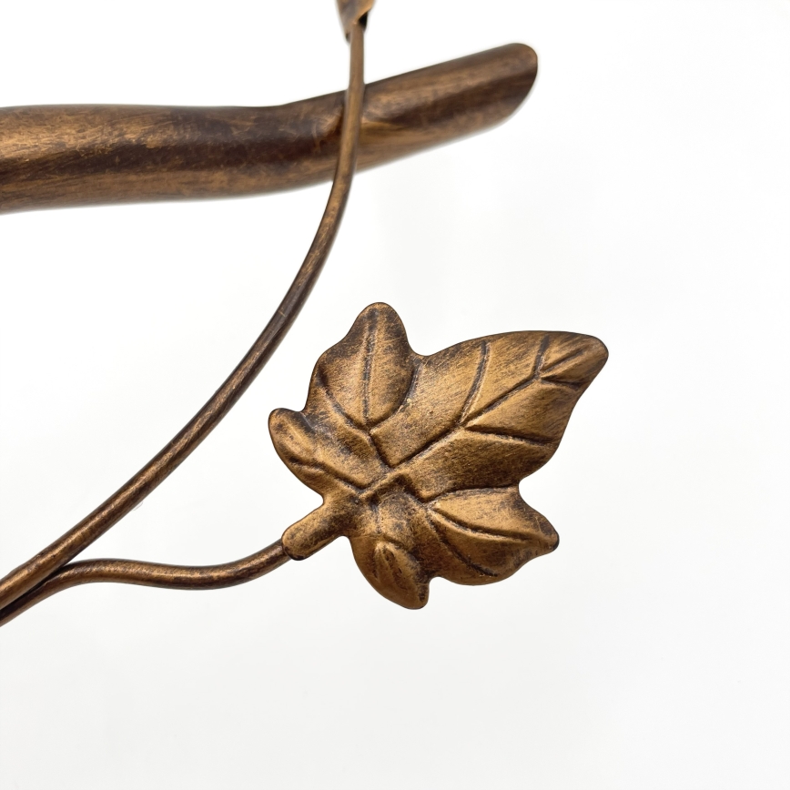 Přisazený lustr ROZETA 3xE14/40W/230V bronzová