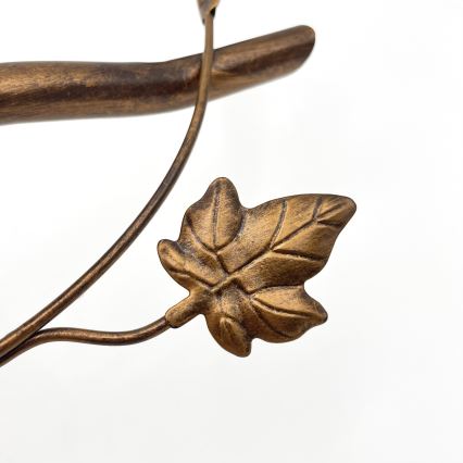 Přisazený lustr ROZETA 5xE14/40W/230V bronzová