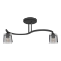 Přisazený lustr SANTOS 2xE27/15W/230V černá