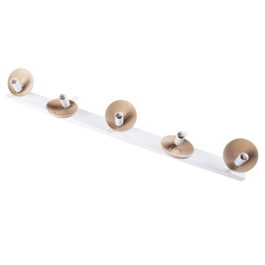 Přisazený lustr SFERA WOOD 5xE14/40W/230V