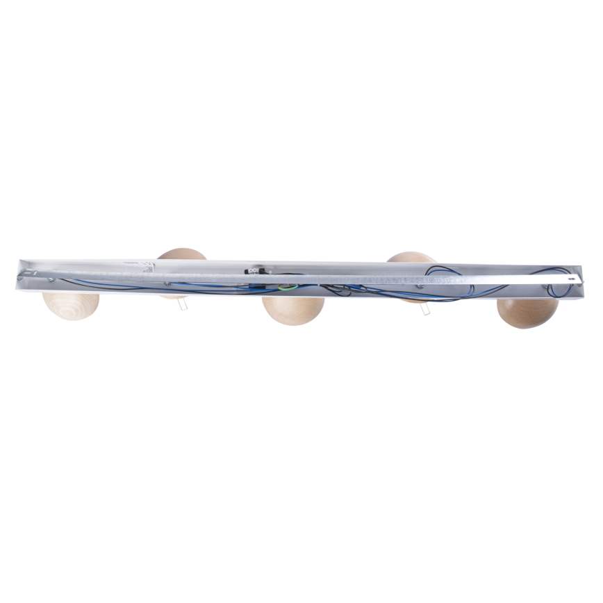 Přisazený lustr SFERA WOOD 5xE14/40W/230V