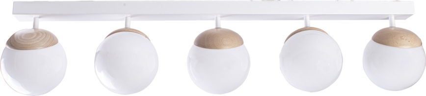 Přisazený lustr SFERA WOOD 5xE14/40W/230V