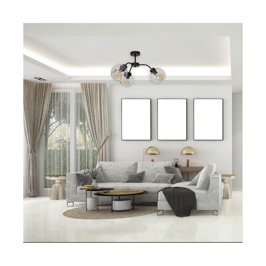 Přisazený lustr SOFIA 3xE27/60W/230V čirá