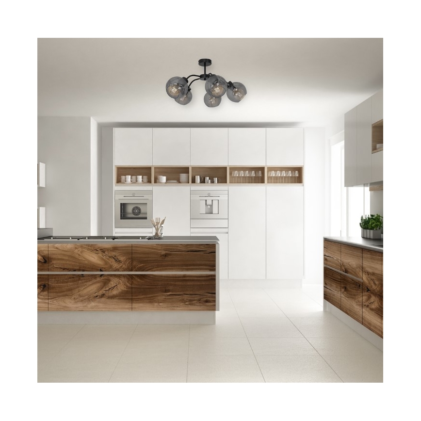 Přisazený lustr SOFIA 5xE27/60W/230V černá