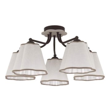 Přisazený lustr STOKROTKA 5xE27/60W/230V