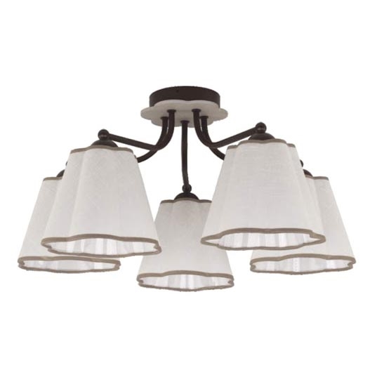 Přisazený lustr STOKROTKA 5xE27/60W/230V