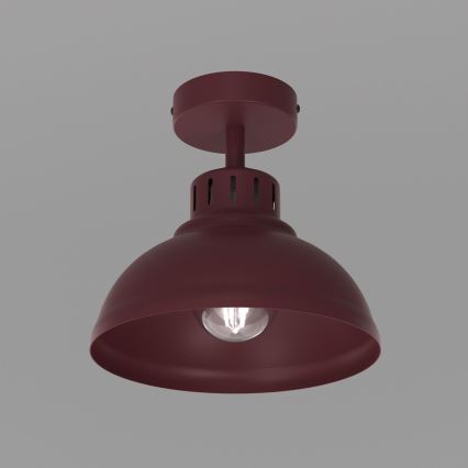 Přisazený lustr SVEN 1xE27/15W/230V pr. 21 cm burgundy