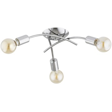 Přisazený lustr TORIZO 3xE27/15W/230V lesklý chrom