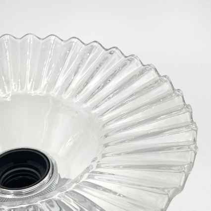 Přisazený lustr TRISH 1xE27/15W/230V lesklý chrom/čirá