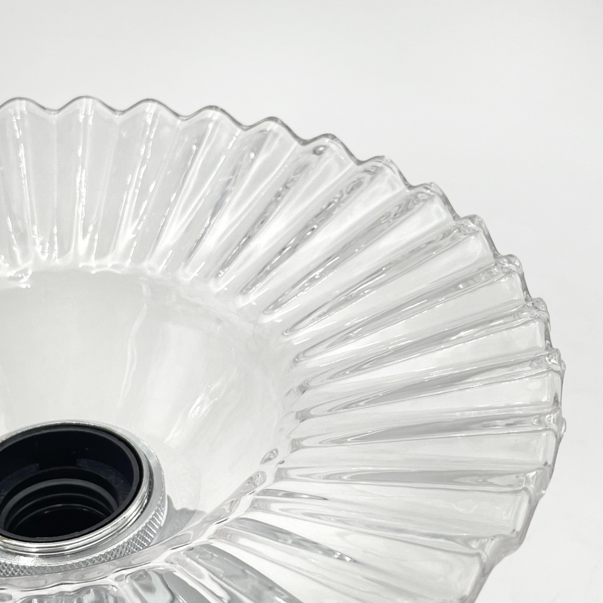 Přisazený lustr TRISH 1xE27/15W/230V lesklý chrom/čirá