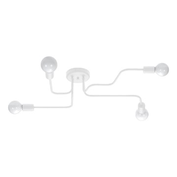 Přisazený lustr VECTOR 4xE27/15W/230V bílá