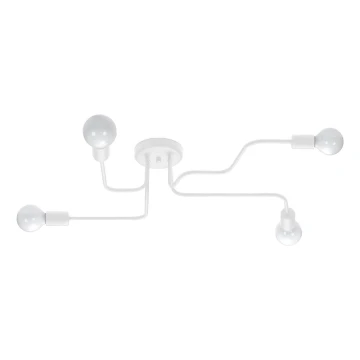 Přisazený lustr VECTOR 4xE27/15W/230V bílá