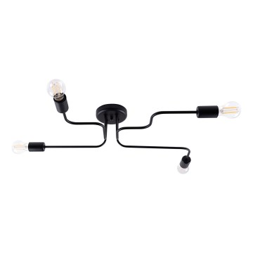 Přisazený lustr VECTOR 4xE27/15W/230V černá