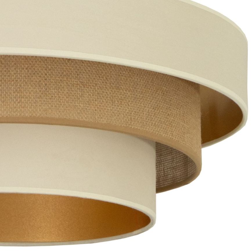 Přisazený lustr WENTA 1xE27/60W/230V pr. 50 cm béžová/juta