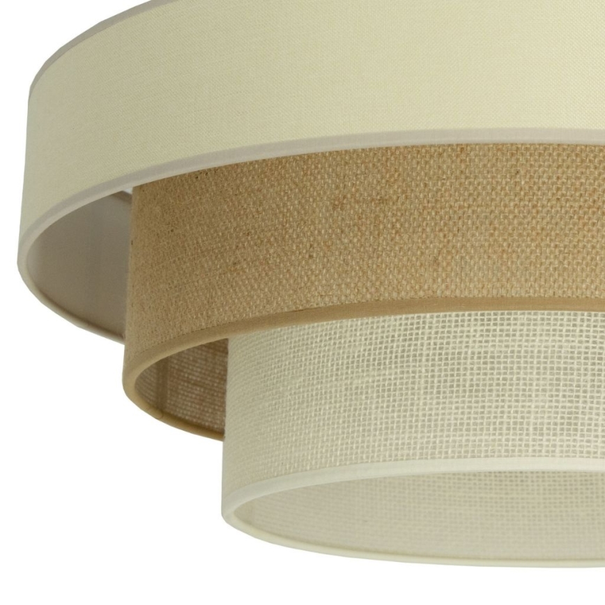 Přisazený lustr WENTA 1xE27/60W/230V pr. 50 cm béžová/juta