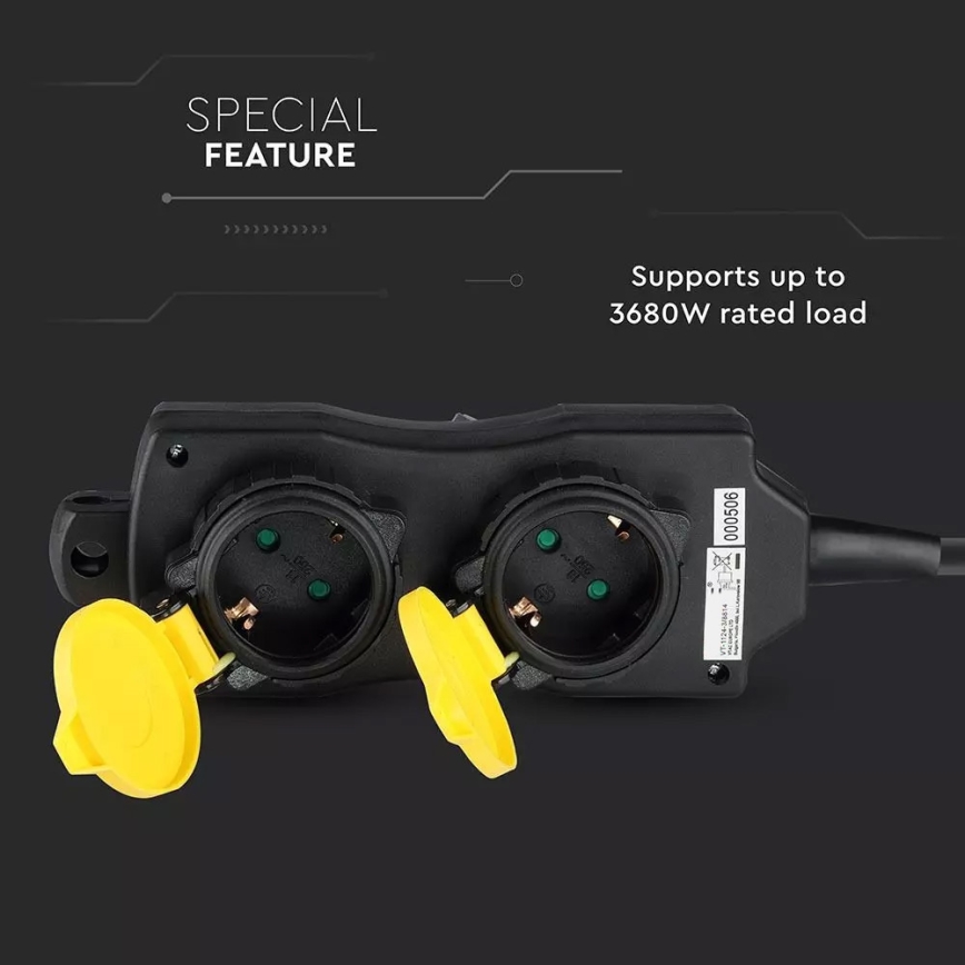 Prodlužovací kabel 4Z SCHUKO 3m IP44