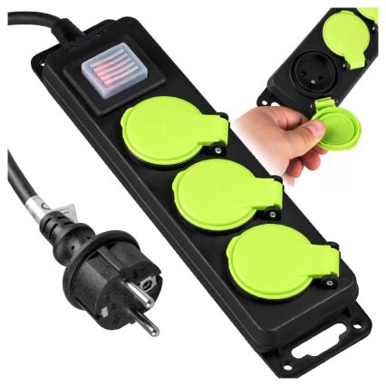 Prodlužovací kabel s vypínačem 3Z 3m IP44