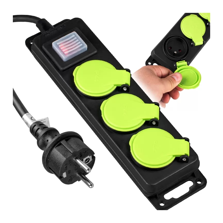 Prodlužovací kabel s vypínačem 3Z 3m IP44