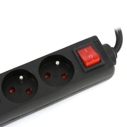 Prodlužovací kabel s vypínačem 5Z Typ E 5m černá