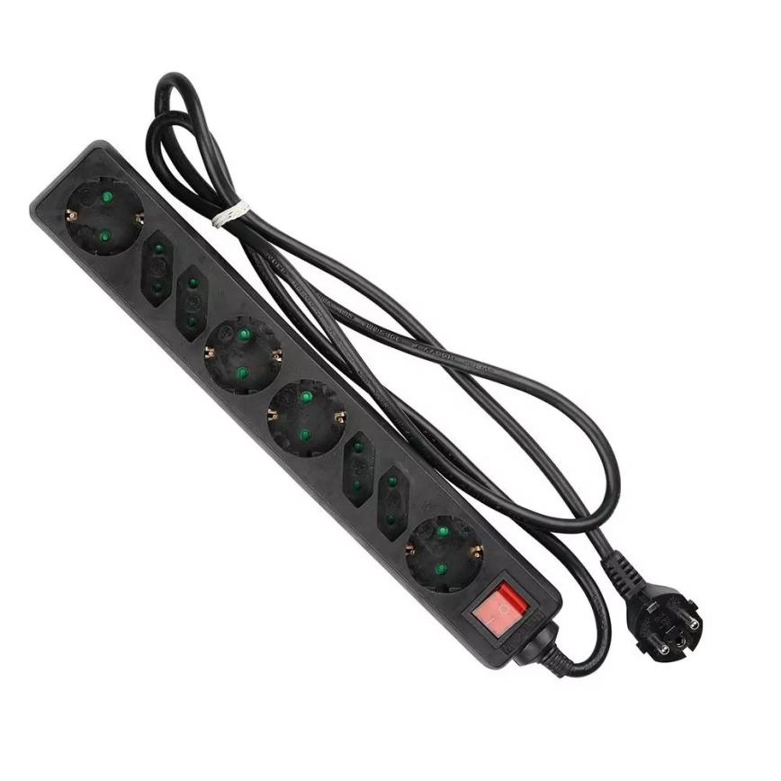Prodlužovací kabel s vypínačem SCHUKO 8Z 1,5 m
