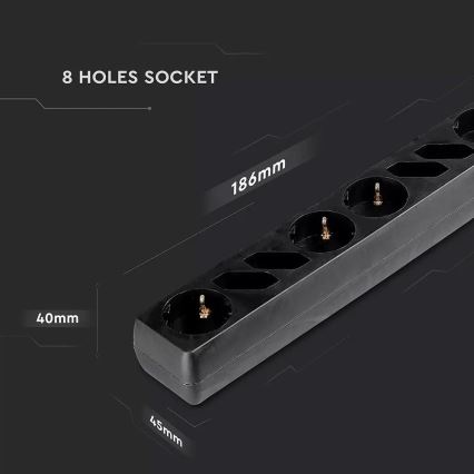 Prodlužovací kabel s vypínačem SCHUKO 8Z 1,5 m