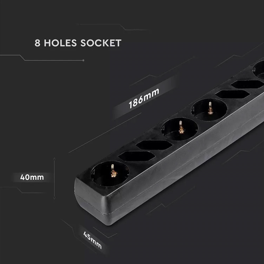Prodlužovací kabel s vypínačem SCHUKO 8Z 1,5 m
