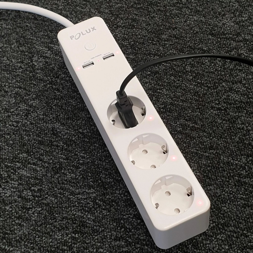 Prodlužovací kabel SMART s vypínačem 1,5m + 2xUSB/Wi-Fi Tuya SCHUKO