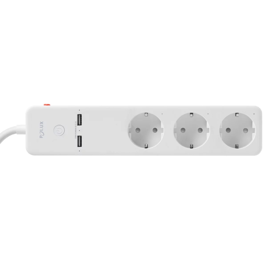 Prodlužovací kabel SMART s vypínačem 1,5m + 2xUSB/Wi-Fi Tuya SCHUKO