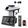 Profofesionální meteostanice s barevným LCD displejem 5V/2xAA + 3xAA + 2xAA Wi-Fi Tuya