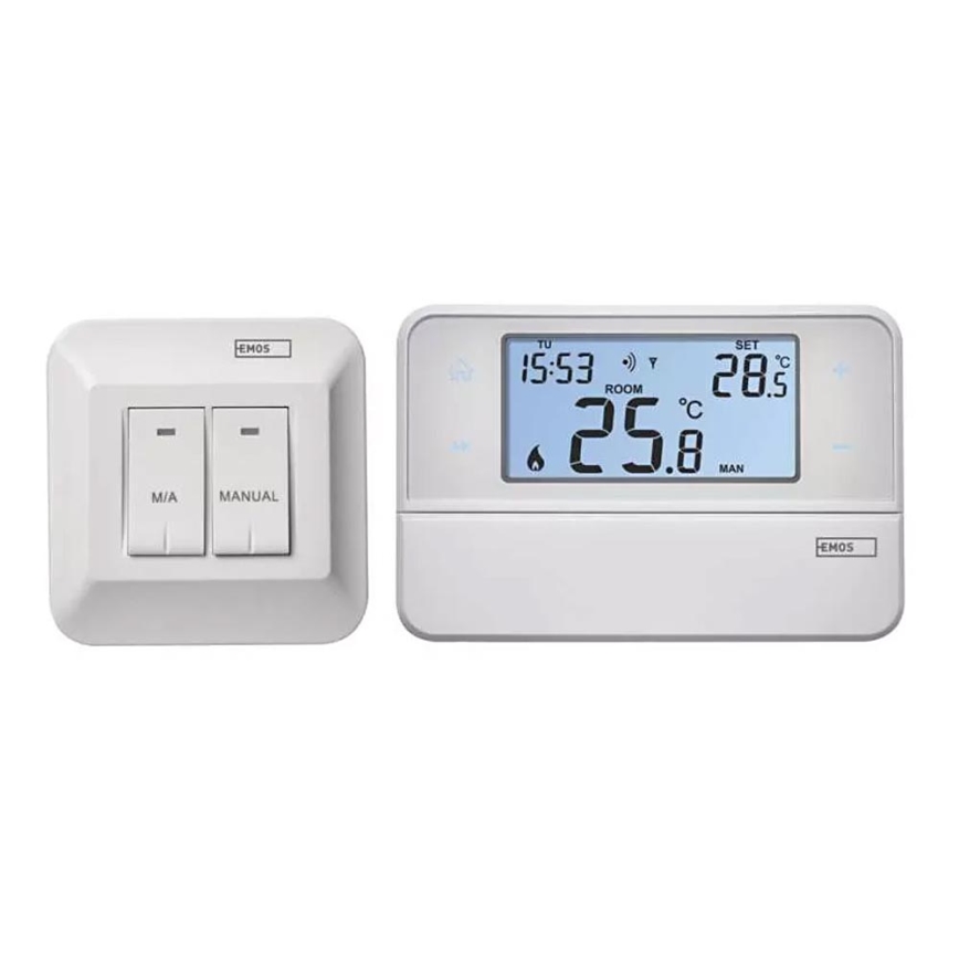 Programovatelný termostat 230V + 2xAA