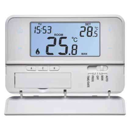 Programovatelný termostat 230V + 2xAA
