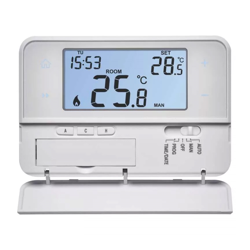 Programovatelný termostat 230V + 2xAA